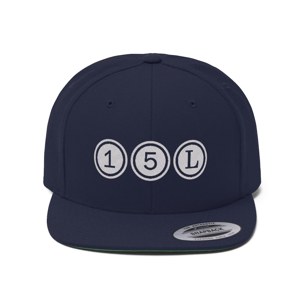 15L Numbers Unisex Flat Bill Hat