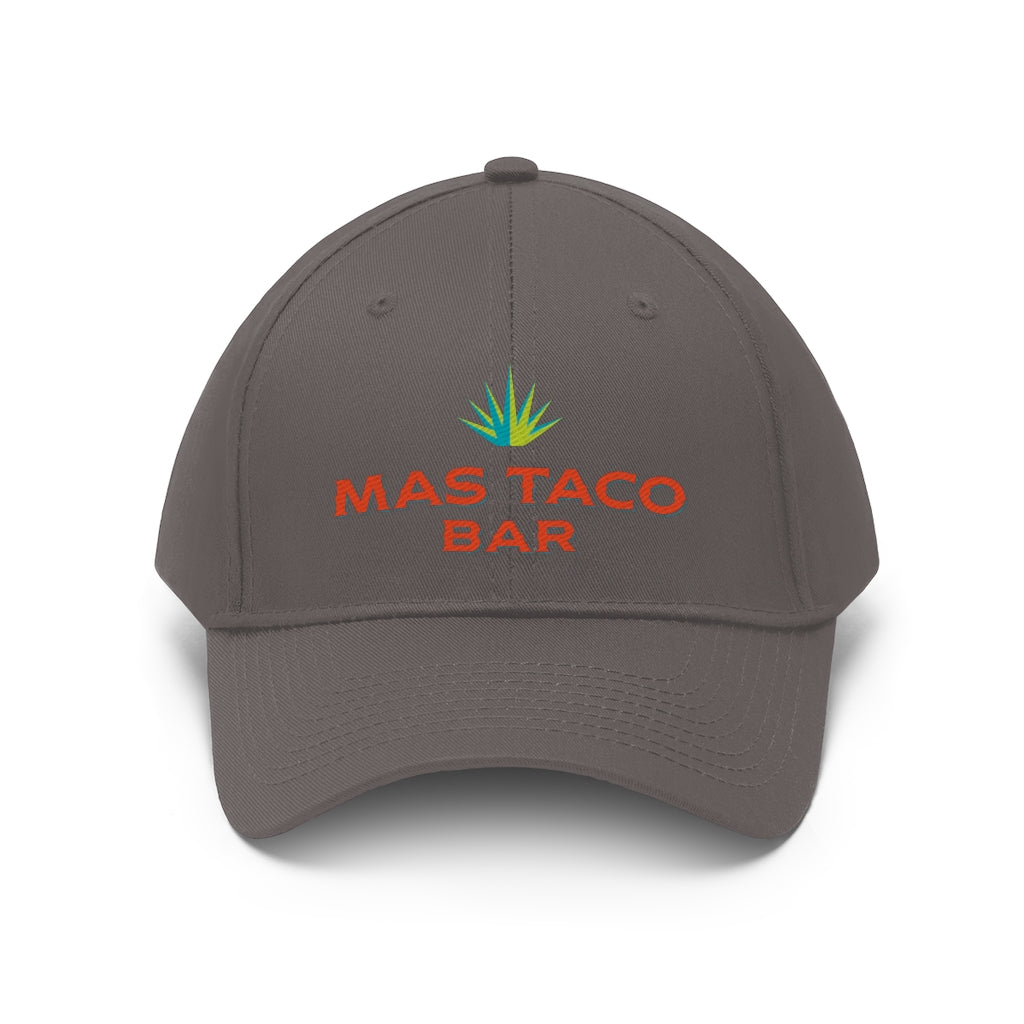 Mas Taco Bar Logo Unisex Twill Hat