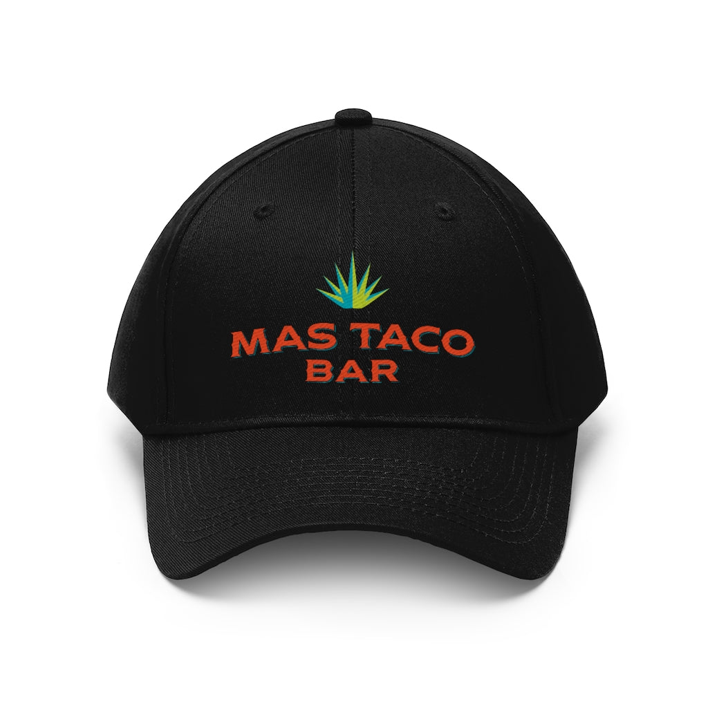 Mas Taco Bar Logo Unisex Twill Hat