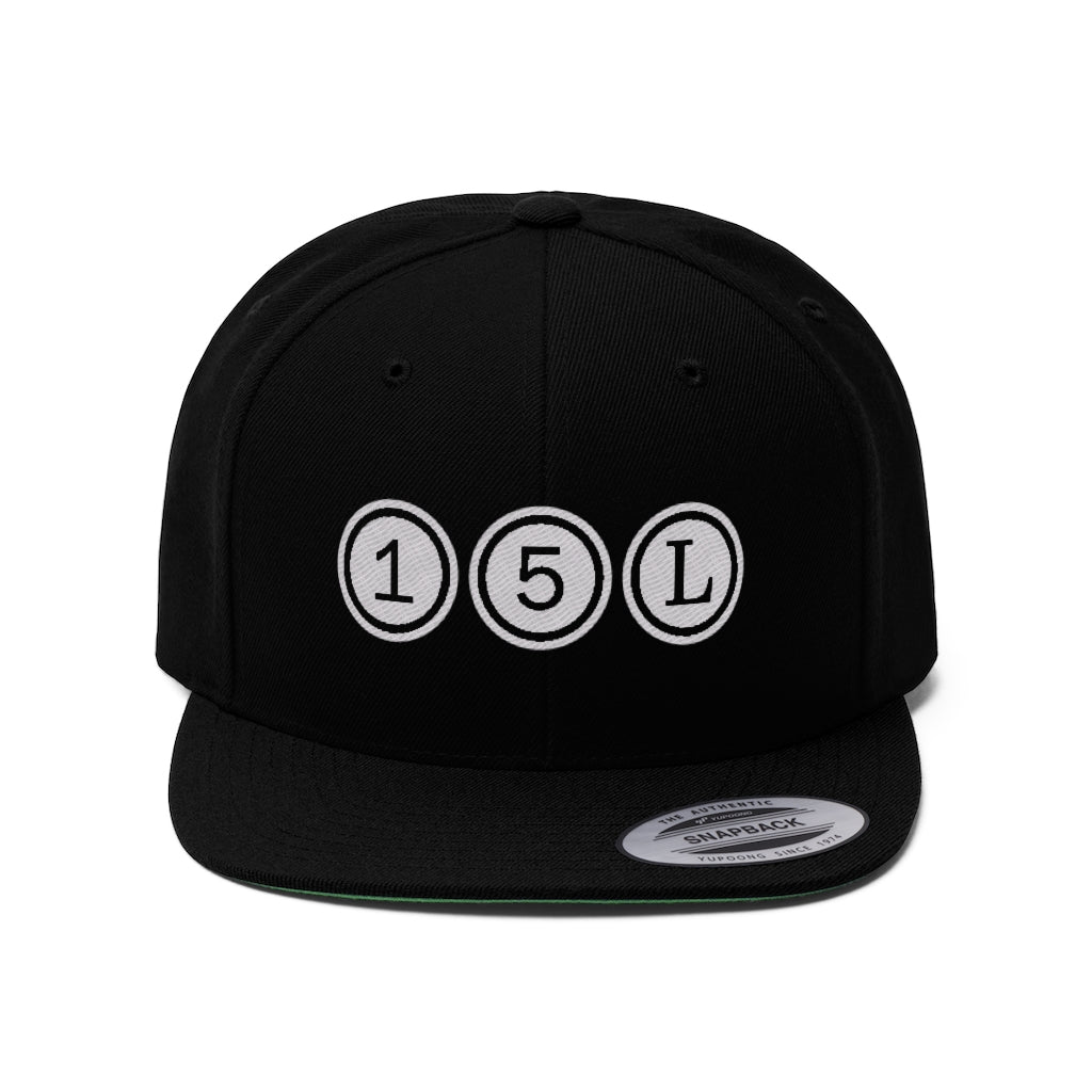 15L Numbers Unisex Flat Bill Hat