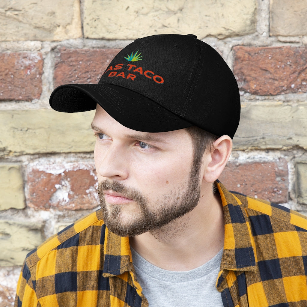 Mas Taco Bar Logo Unisex Twill Hat